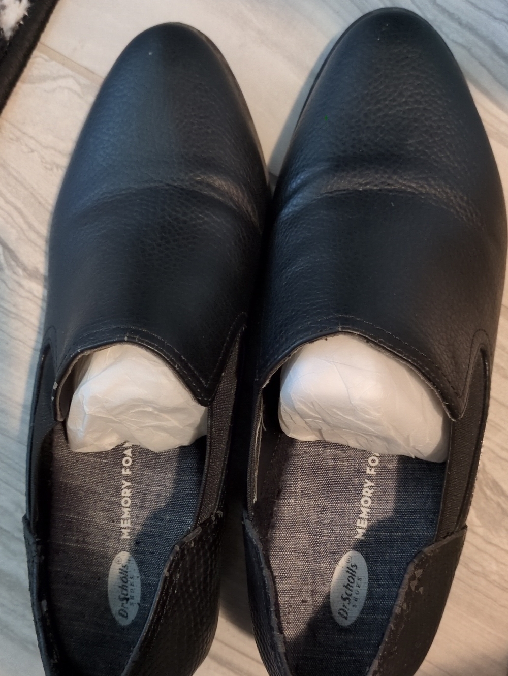 Women's Black Slip-On Memory Foam Loafers